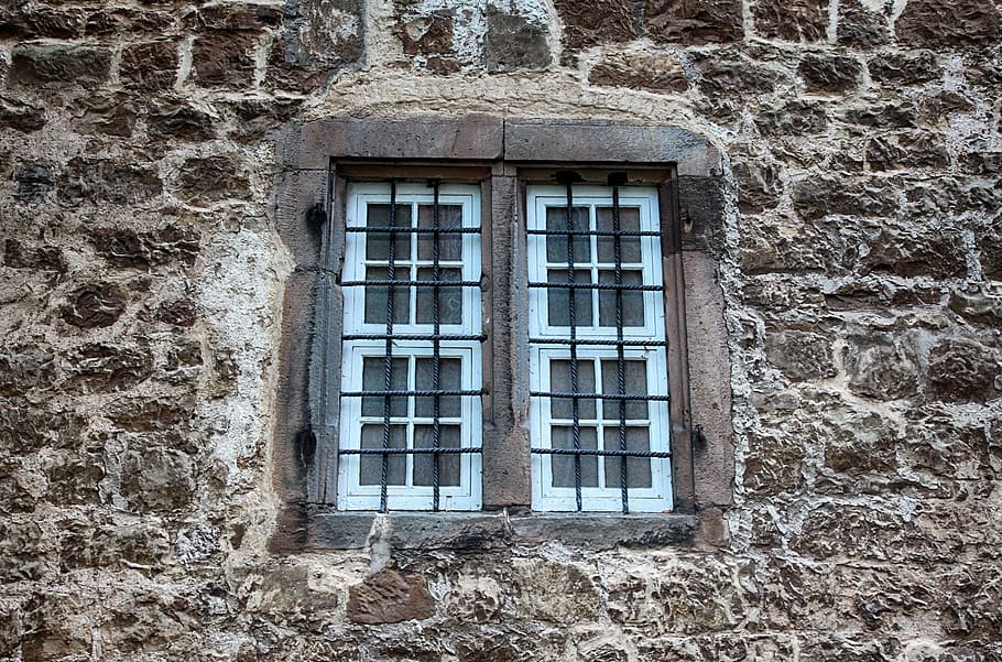 window, old, closed, old window, facade, historically, architecture, HD wallpaper