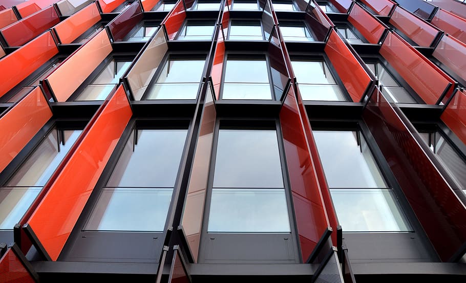 window, modern, architecture, sunscreen, lamellar, building HD wallpaper