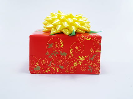gift, box, red, present, white, bow, birthday, ribbon, xmas HD wallpaper