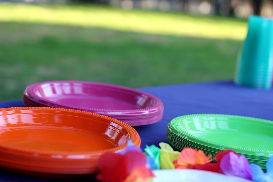 colors, garden, dishes, close-up, selective focus, no people HD wallpaper