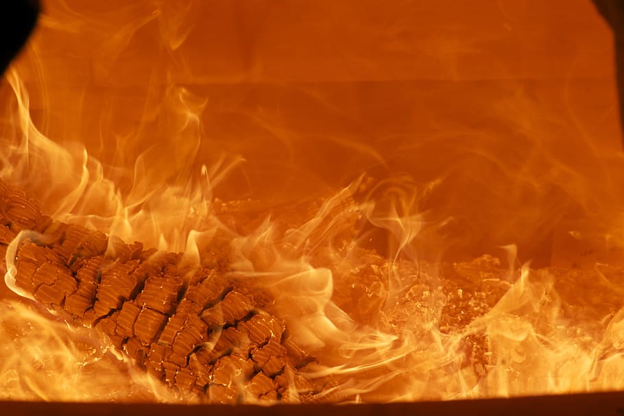 fire, wood fire, flame, burn, brand, heat - temperature, burning HD wallpaper