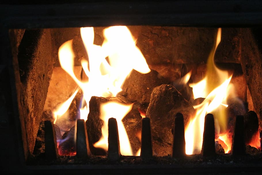 Ali, Fireplace, Flame, fire - natural phenomenon, burning, heat - temperature HD wallpaper