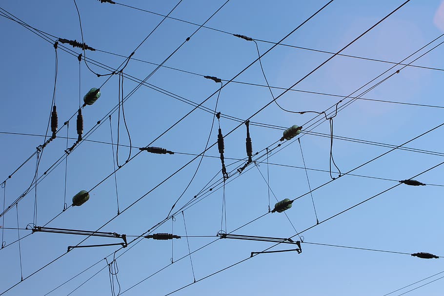 Catenary, Electricity, Current, Railway, insulator, energy HD wallpaper