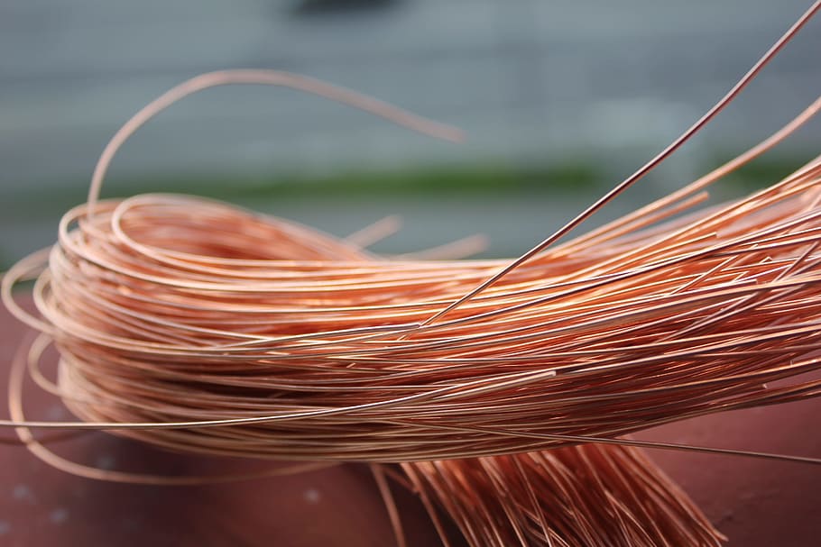 Copper, Sun, Wire, Sky, or, no people, day, close-up, outdoors