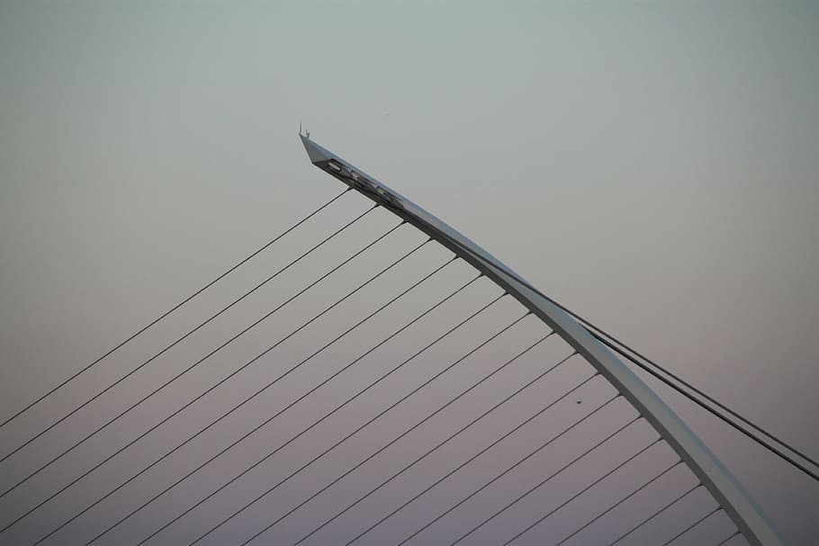samuel beckett bridge, dublin, ireland, architecture, landmark, HD wallpaper