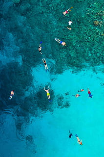 HD wallpaper: Clear Blue Azure Swimming Pool South Polynesia, blue ...