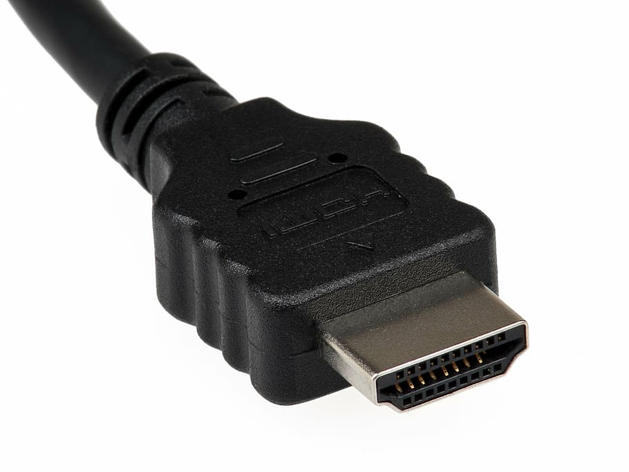 black micro USB cable, hdmi, connector, plug, technology, digital, HD wallpaper