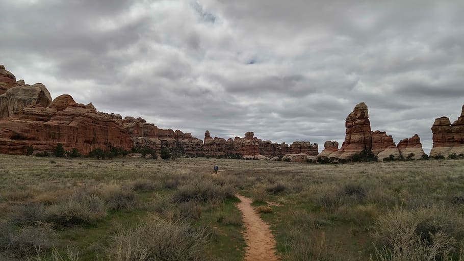Canyonlands, Rock, Landscape, Desert, national, park, cloud - sky, HD wallpaper