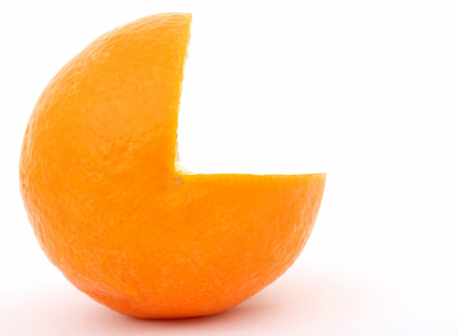 sliced orange fruit, background, bitter, breakfast, bright HD wallpaper