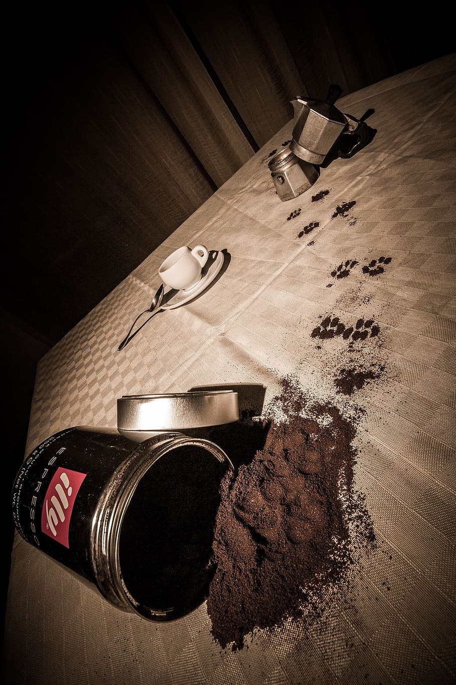 coffee, fingerprint, breakfast, indoors, high angle view, no people HD wallpaper