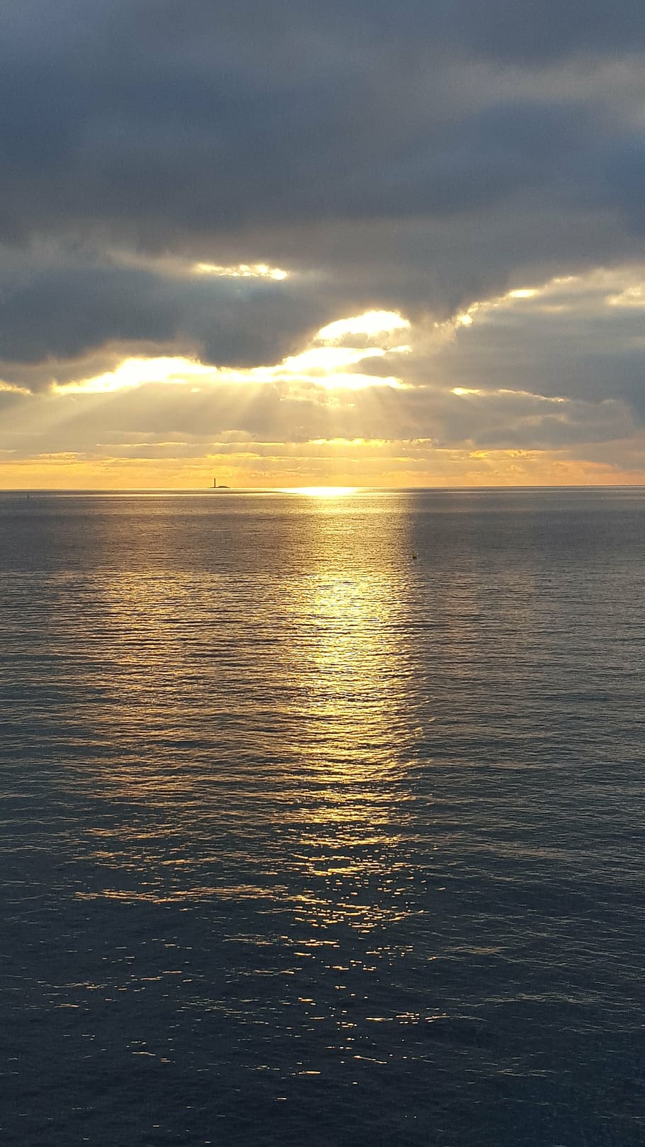 sea, sunset, mediterannee, nature, sky, dusk, reflection, summer HD wallpaper