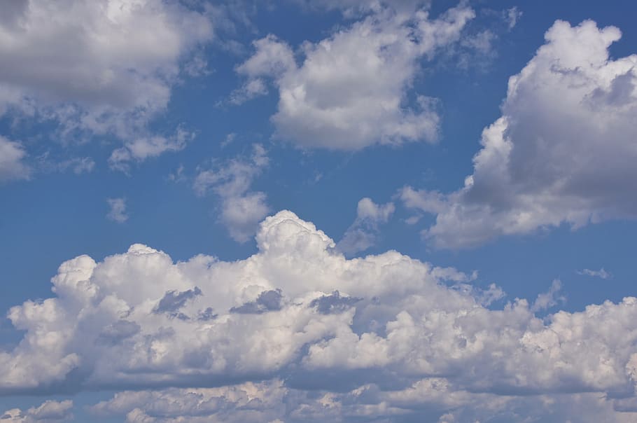 clouds, sky, blue, clouds form, cloud - sky, beauty in nature HD wallpaper