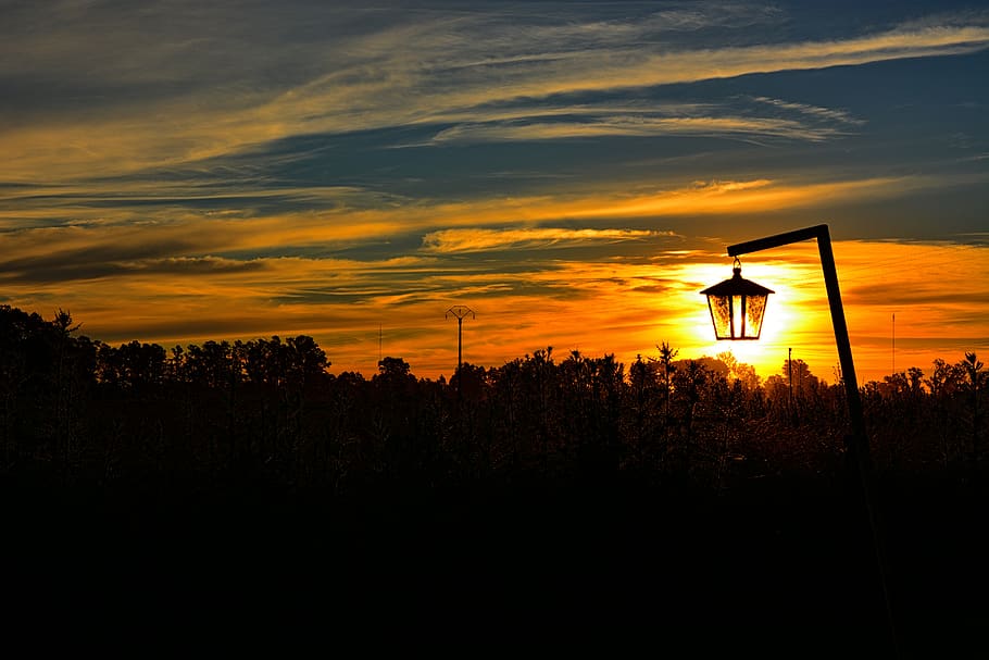 landscape, sun, backlight, sunset, setting sun, evening sun HD wallpaper