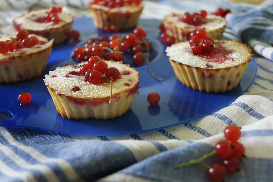 cupcake topping with cherry, cakes, cupcakes, sweets, paste products HD wallpaper