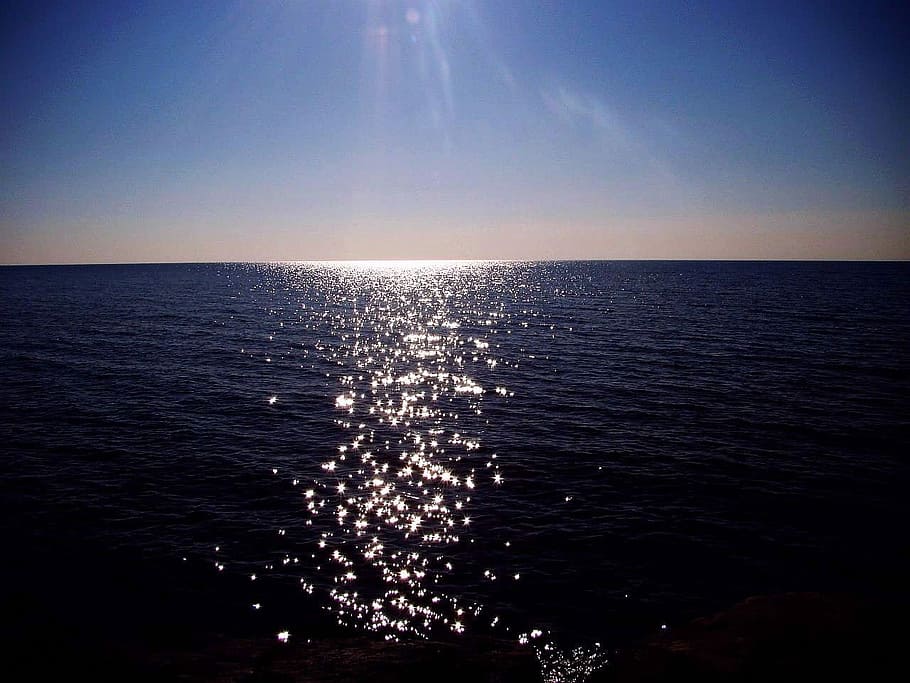 Ocean, Water, Sun, Illumination, Sky, wave, light, nature, sea HD wallpaper