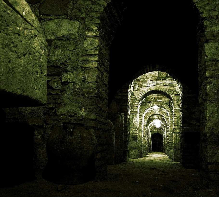 crypt, grabstette, monastery, cathedral, grave, cemetery, cave HD wallpaper