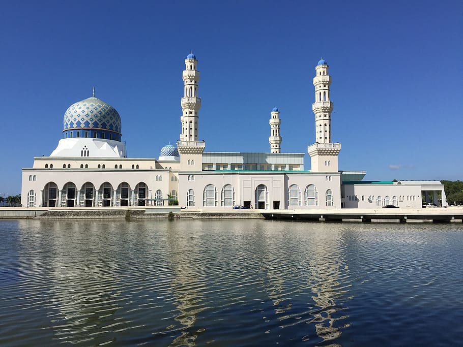 mosque, reflection, religion, building exterior, architecture HD wallpaper