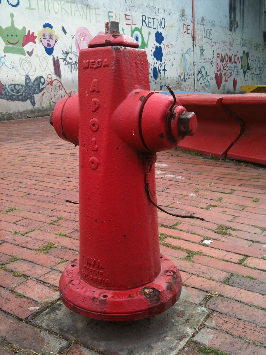 water, fire, red, fire Hydrant, metal, security, safety, no people HD wallpaper