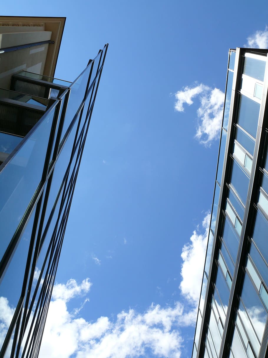 glass house, opera, munich, sky, low angle view, cloud - sky HD wallpaper
