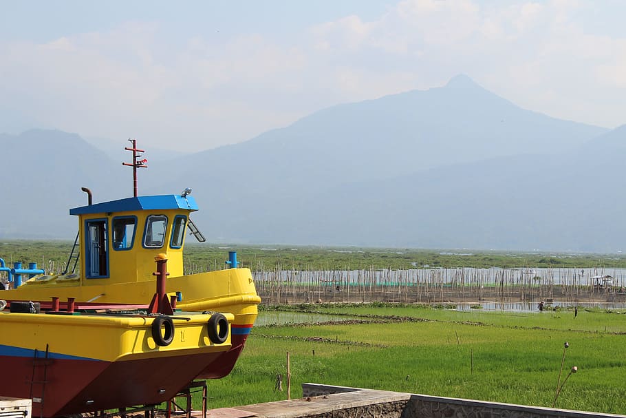 mount, nature, indonesian, view, central java, bright, water HD wallpaper