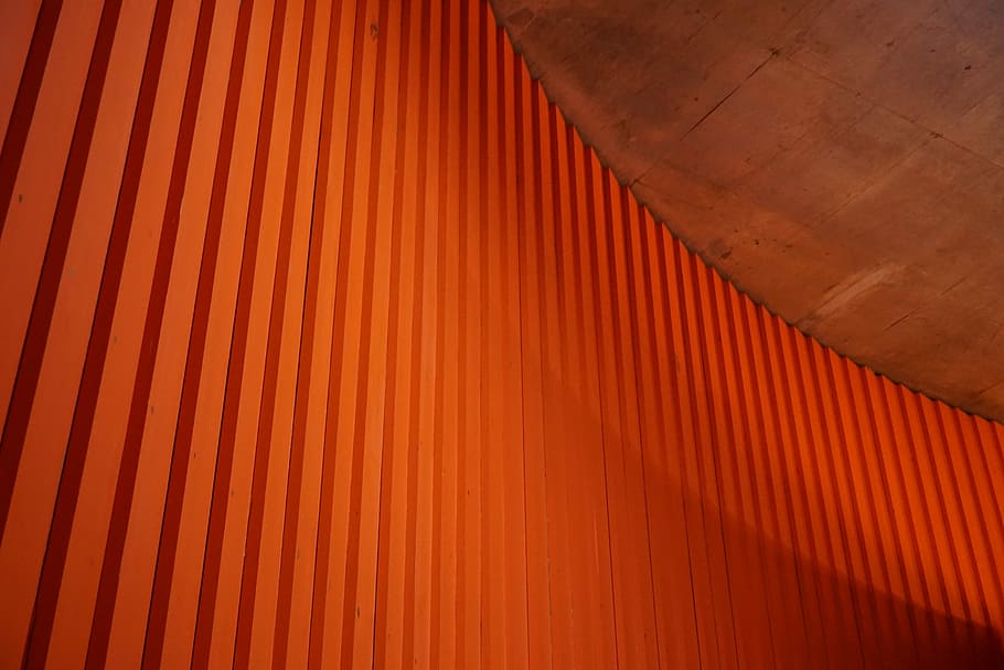 Concrete, Architecture, red, orange color, backgrounds, textured HD wallpaper