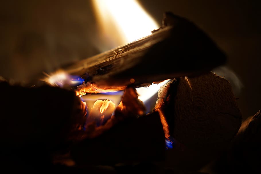 fire, log, burn, flame, wood, fireplace, brand, wood fire, heat HD wallpaper