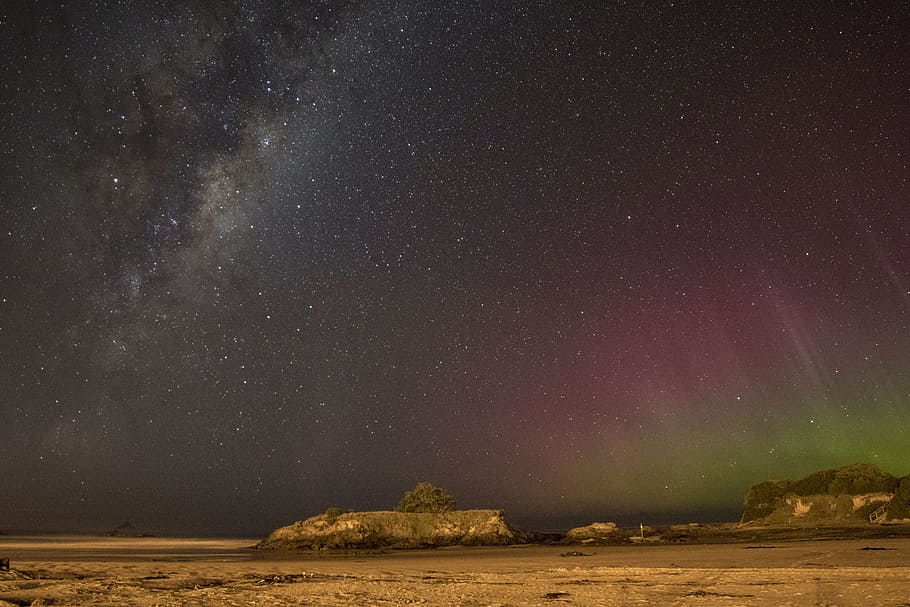 photo of stars during night, It makes you think really, sky, aurora