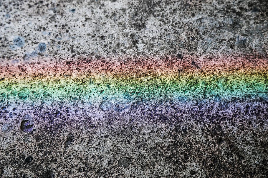 texture, rainbow, concrete, full frame, textured, backgrounds HD wallpaper