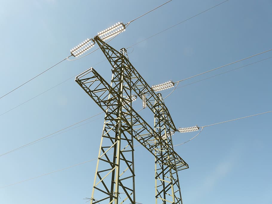 current, strommast, electricity, high voltage, pylon, cable HD wallpaper