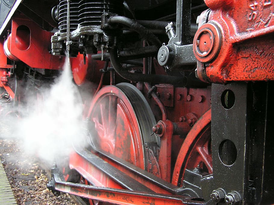 steam, train, track, transportation, mode of transportation HD wallpaper