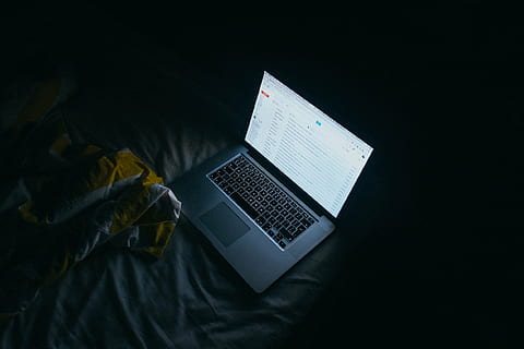 turned-on gray and black laptop computer, apple, macbook, technology HD wallpaper