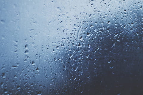 water, blue, glass, blur, bubbles, close-up, droplets, drops HD wallpaper