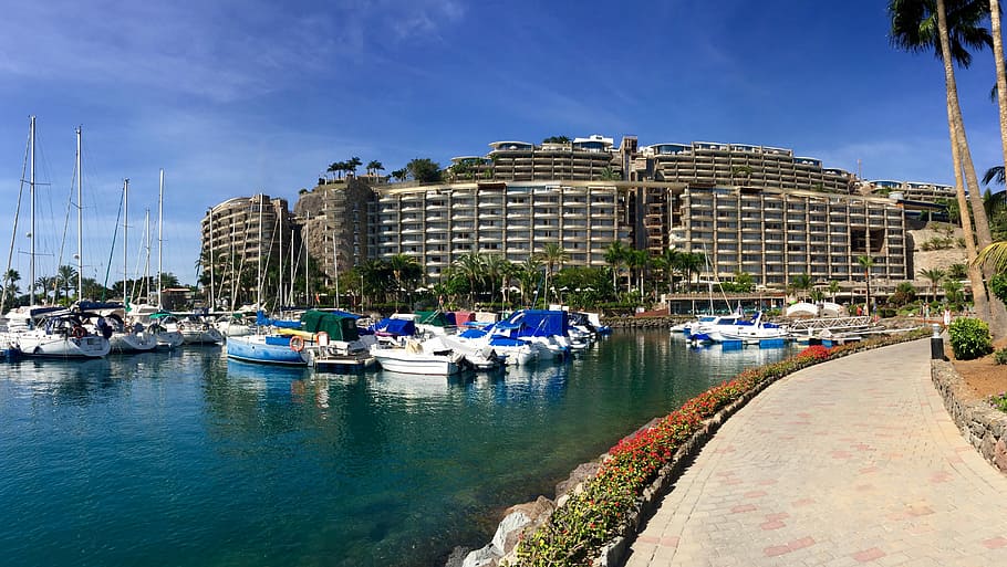 Gran Canaria, Hotel, anfi del mar, timeshare, marina, luxury, HD wallpaper