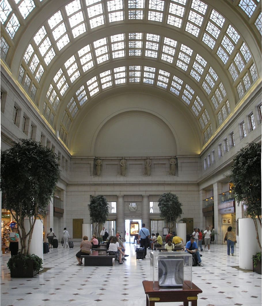 union station, architecture, washington, dc, usa, travel, public HD wallpaper