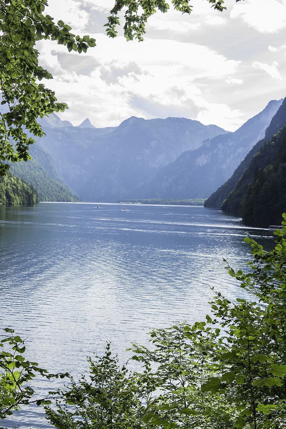 viewpoint, reflection, europe, summer, national, watzmann, colorful HD wallpaper