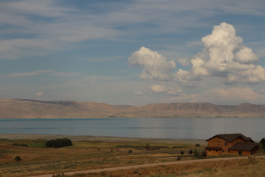Clouds, Idaho, Fields, House, Country, farm, landscape, farming HD wallpaper