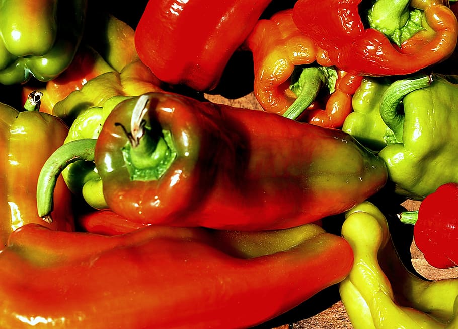 chili, peppers, vegetable, food and drink, freshness, bell pepper HD wallpaper