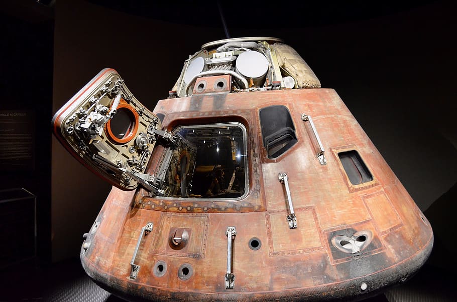 space, capsule, apollo, nasa, moon, exploration, mode of transportation HD wallpaper