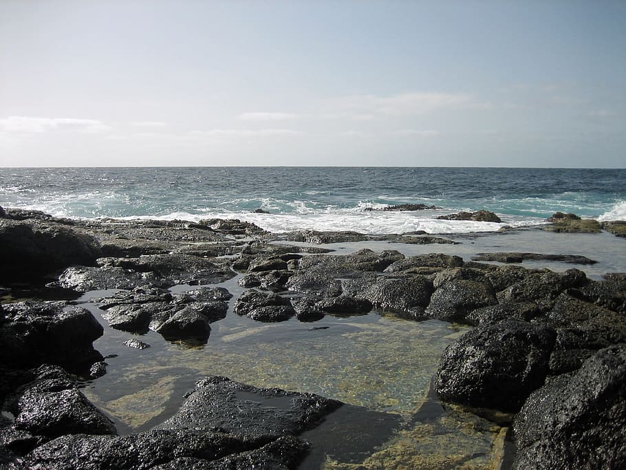 cape, verde, landscape, scenery, sky, stone, rocky, sea, ocean HD wallpaper