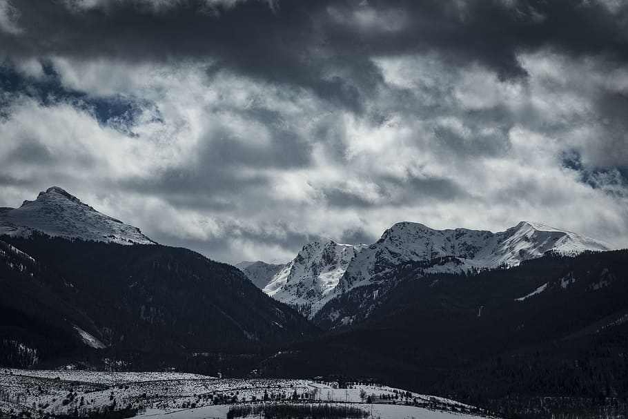 mountain, highland, cloud, sky, summit, ridge, landscape, nature HD wallpaper