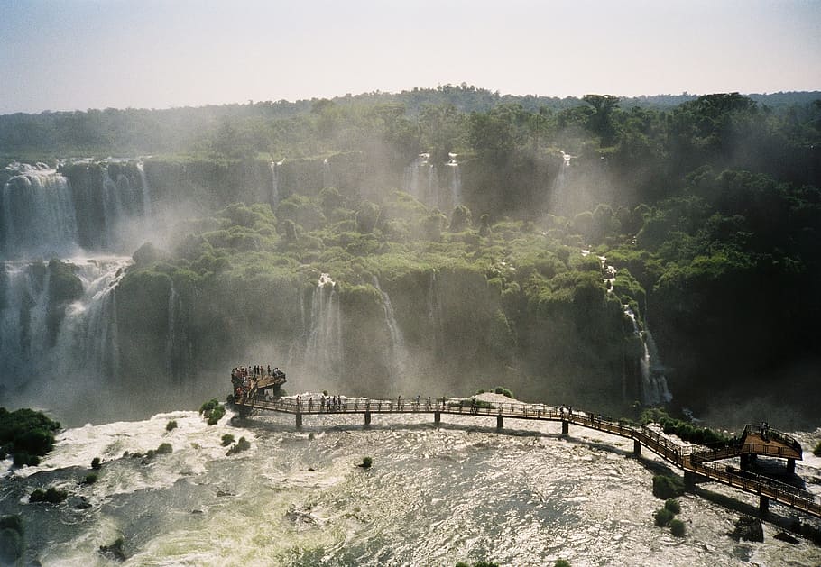 brazil, waterfalls, iguazu, national park, scenics - nature, HD wallpaper