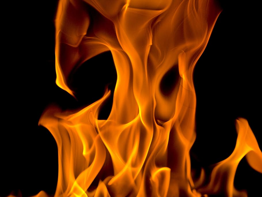 fire illustration, flames, flickering, burning, study, energy, HD wallpaper