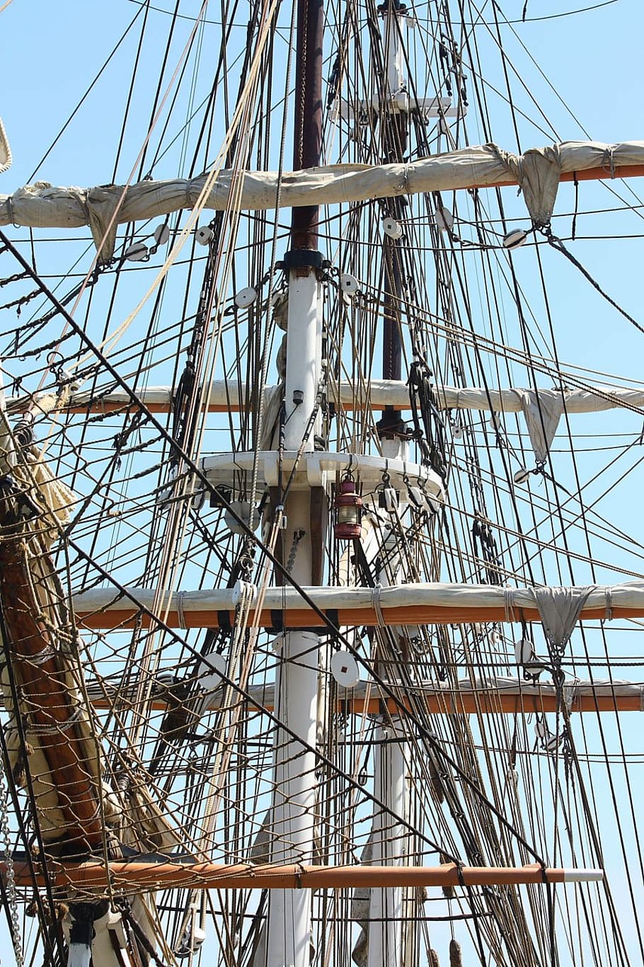 ship, sail, rigging, mast, dana, point, california, sailing, HD wallpaper
