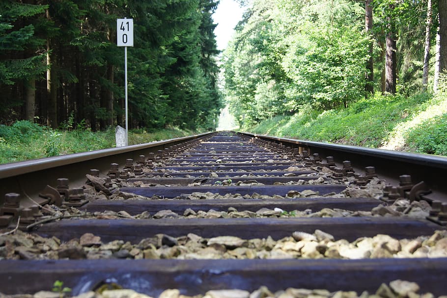 seemed, railway, train, track, rail transportation, railroad track HD wallpaper
