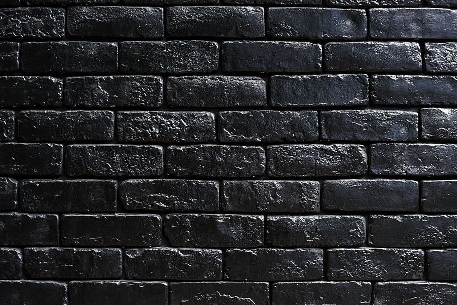 gray brick wall, desktop, stone, rough, blank, bricks, bricks wall