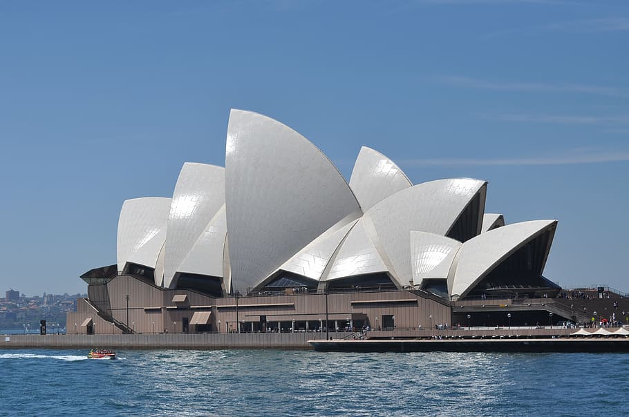 Sydney Opera House in Australia, landmark, harbor, architecture, HD wallpaper