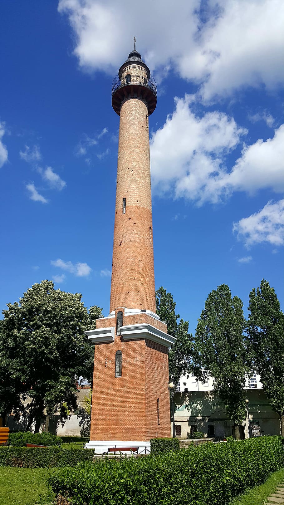 lighthouse, tower, romania, centre, park, sky, architecture HD wallpaper