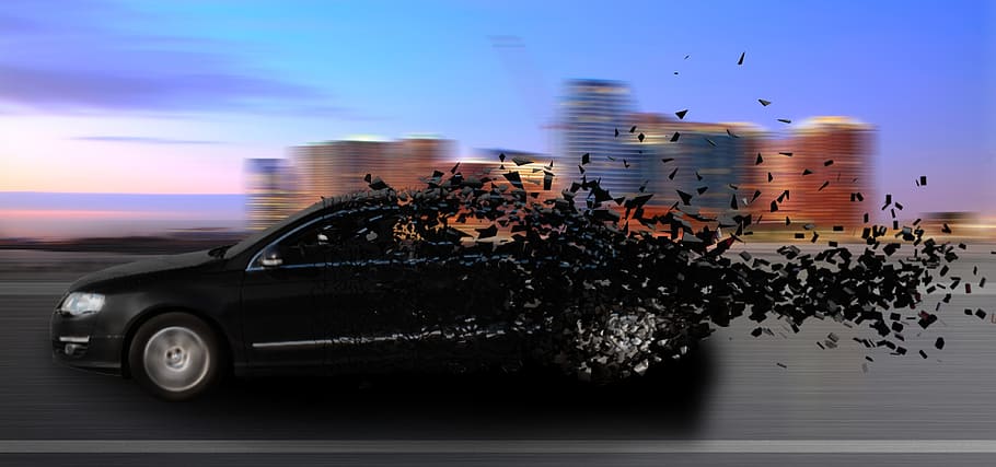 car, disintegration, decomposition, passat, motor vehicle, mode of transportation HD wallpaper
