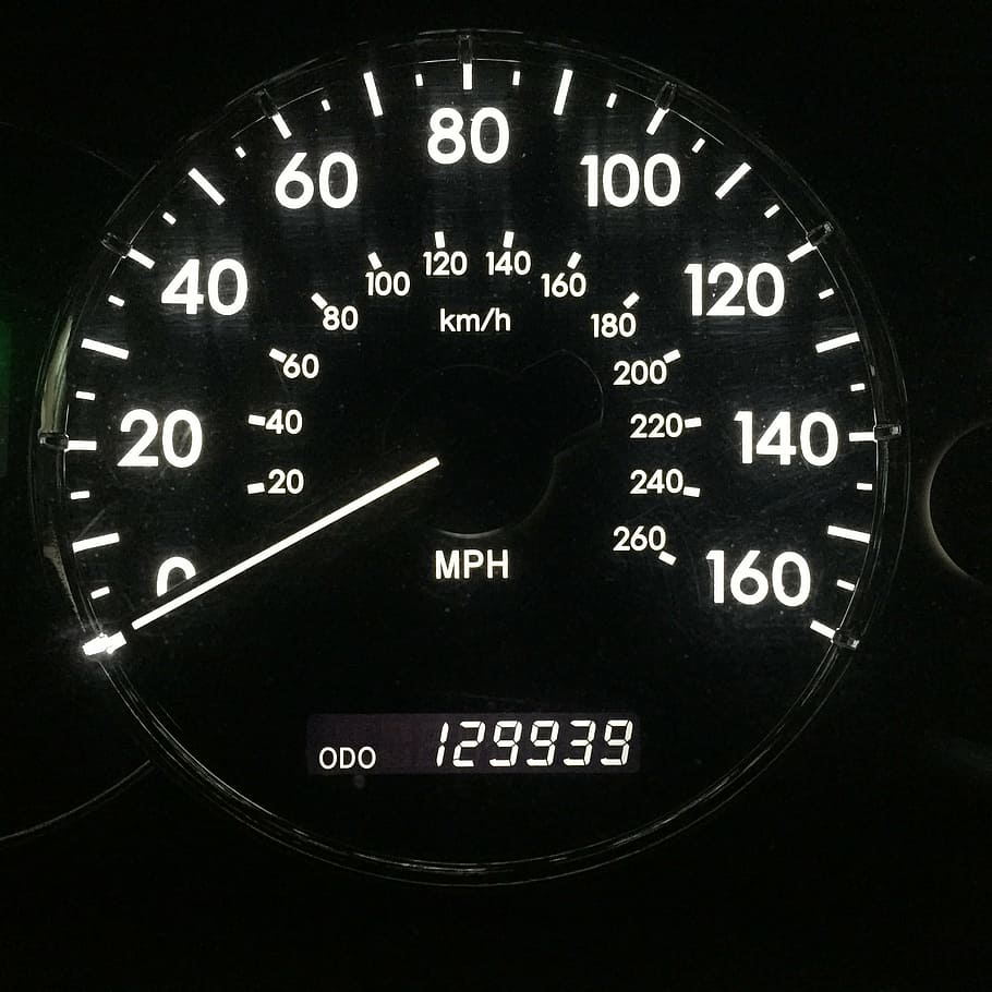 speedometer, mileage, accelerate, measurement, gauge, transportation HD wallpaper