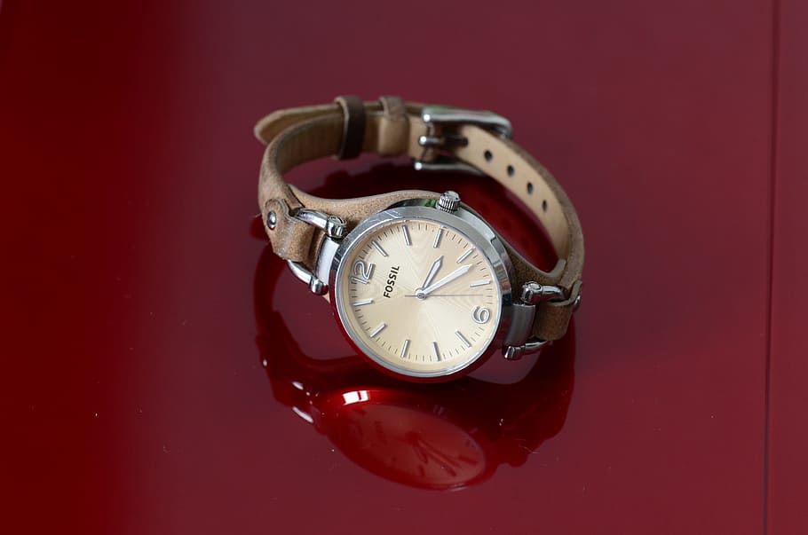 watch, time, pointers, clock, red, studio shot, instrument of time HD wallpaper